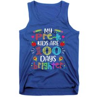 Precute Giftk Teacher 100 Days Brighter 100th Day Of School Gift Cute Gift Tank Top