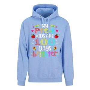 Precute Giftk Teacher 100 Days Brighter 100th Day Of School Gift Cute Gift Unisex Surf Hoodie