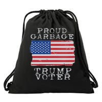 Proud Garbage Trump Voter Garbage For Trump 2024 Drawstring Bag