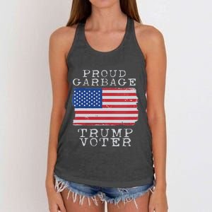 Proud Garbage Trump Voter Garbage For Trump 2024 Women's Knotted Racerback Tank