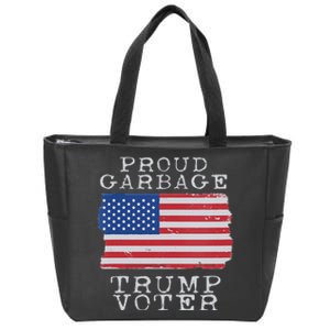 Proud Garbage Trump Voter Garbage For Trump 2024 Zip Tote Bag