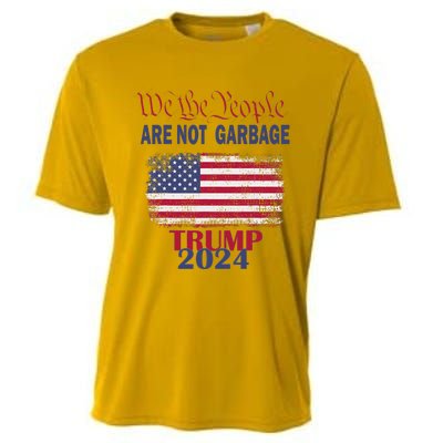 Proud Garbage Trump Supporter We The People Are Not Garbage Cooling Performance Crew T-Shirt