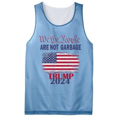 Proud Garbage Trump Supporter We The People Are Not Garbage Mesh Reversible Basketball Jersey Tank