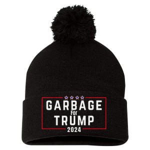 Proud Garbage Trump Garbage Supporter For Garbage Trump Gift Pom Pom 12in Knit Beanie