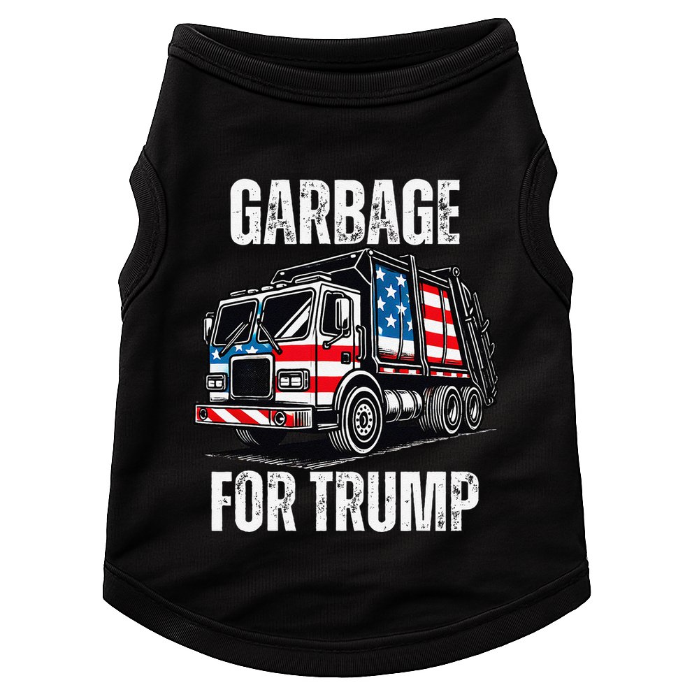 Proud Garbage Trump Supporter Garbage For Trump Supporter Gift Doggie Tank