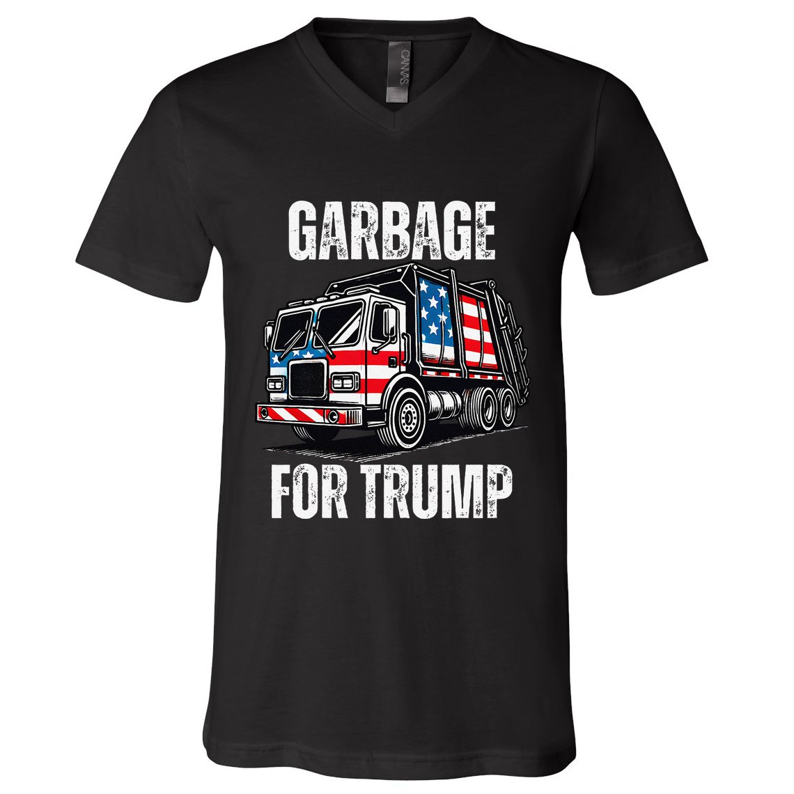 Proud Garbage Trump Supporter Garbage For Trump Supporter Gift V-Neck T-Shirt