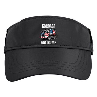 Proud Garbage Trump Supporter Garbage For Trump Supporter Gift Adult Drive Performance Visor