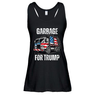 Proud Garbage Trump Supporter Garbage For Trump Supporter Gift Ladies Essential Flowy Tank