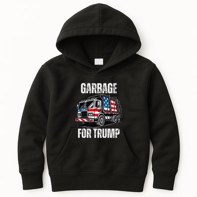 Proud Garbage Trump Supporter Garbage For Trump Supporter Gift Kids Hoodie