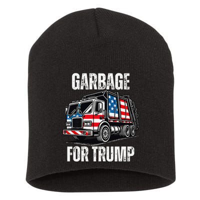 Proud Garbage Trump Supporter Garbage For Trump Supporter Gift Short Acrylic Beanie