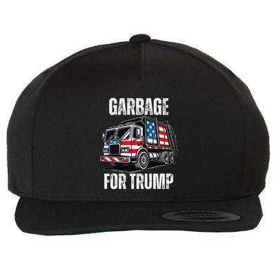 Proud Garbage Trump Supporter Garbage For Trump Supporter Gift Wool Snapback Cap