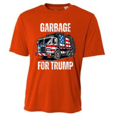 Proud Garbage Trump Supporter Garbage For Trump Supporter Cooling Performance Crew T-Shirt