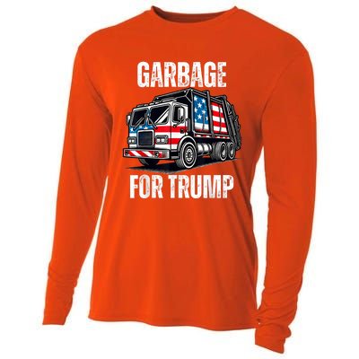 Proud Garbage Trump Supporter Garbage For Trump Supporter Cooling Performance Long Sleeve Crew