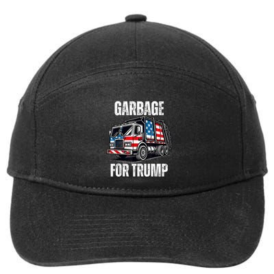 Proud Garbage Trump Supporter Garbage For Trump Supporter 7-Panel Snapback Hat