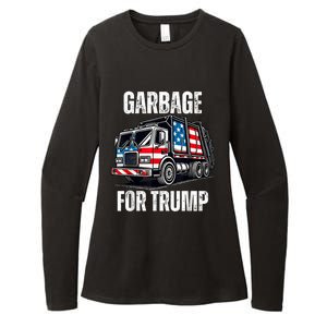 Proud Garbage Trump Supporter Garbage For Trump Supporter Womens CVC Long Sleeve Shirt