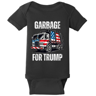 Proud Garbage Trump Supporter Garbage For Trump Supporter Baby Bodysuit