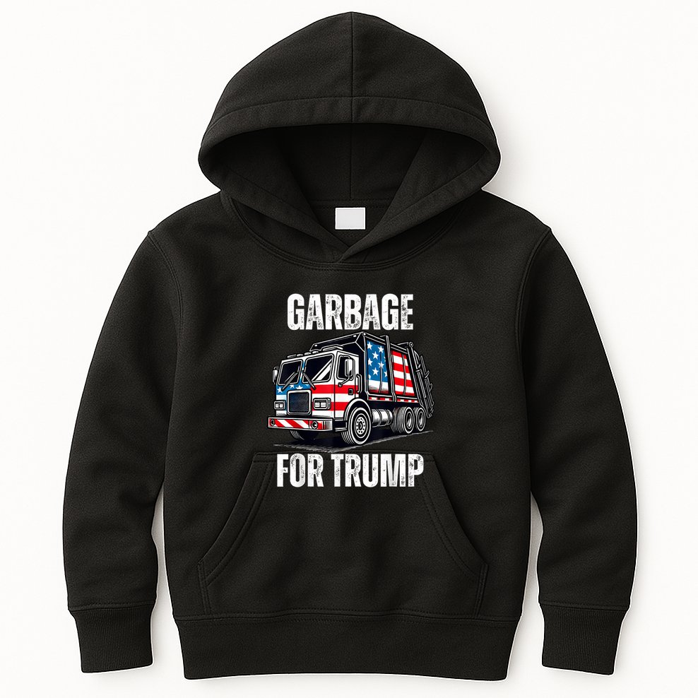 Proud Garbage Trump Supporter Garbage For Trump Supporter Kids Hoodie