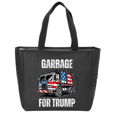 Proud Garbage Trump Supporter Garbage For Trump Supporter Zip Tote Bag