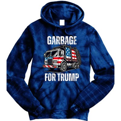 Proud Garbage Trump Supporter Garbage For Trump Supporter Tie Dye Hoodie