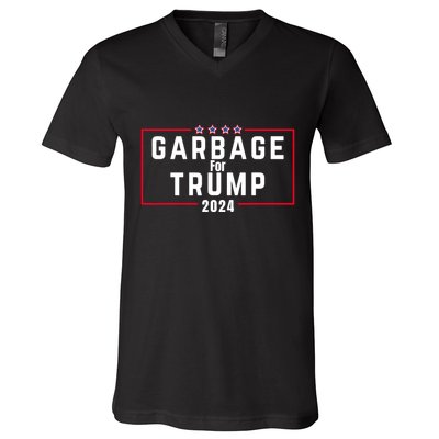 Proud Garbage Trump Garbage Supporter For Garbage Trump V-Neck T-Shirt