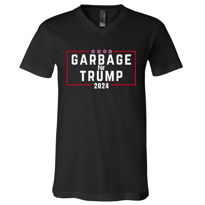 Proud Garbage Trump Garbage Supporter For Garbage Trump V-Neck T-Shirt