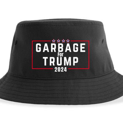 Proud Garbage Trump Garbage Supporter For Garbage Trump Sustainable Bucket Hat