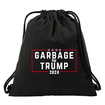 Proud Garbage Trump Garbage Supporter For Garbage Trump Drawstring Bag