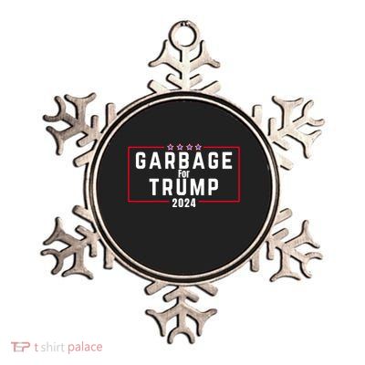 Proud Garbage Trump Garbage Supporter For Garbage Trump Metallic Star Ornament