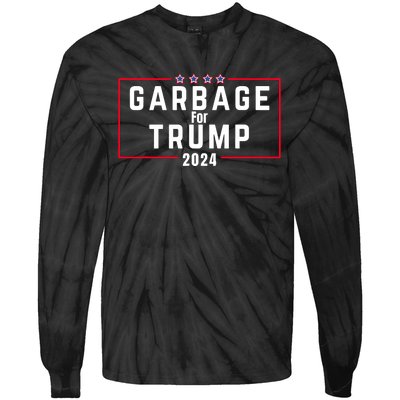 Proud Garbage Trump Garbage Supporter For Garbage Trump Tie-Dye Long Sleeve Shirt