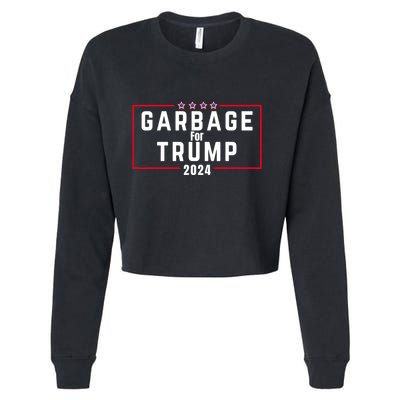 Proud Garbage Trump Garbage Supporter For Garbage Trump Cropped Pullover Crew