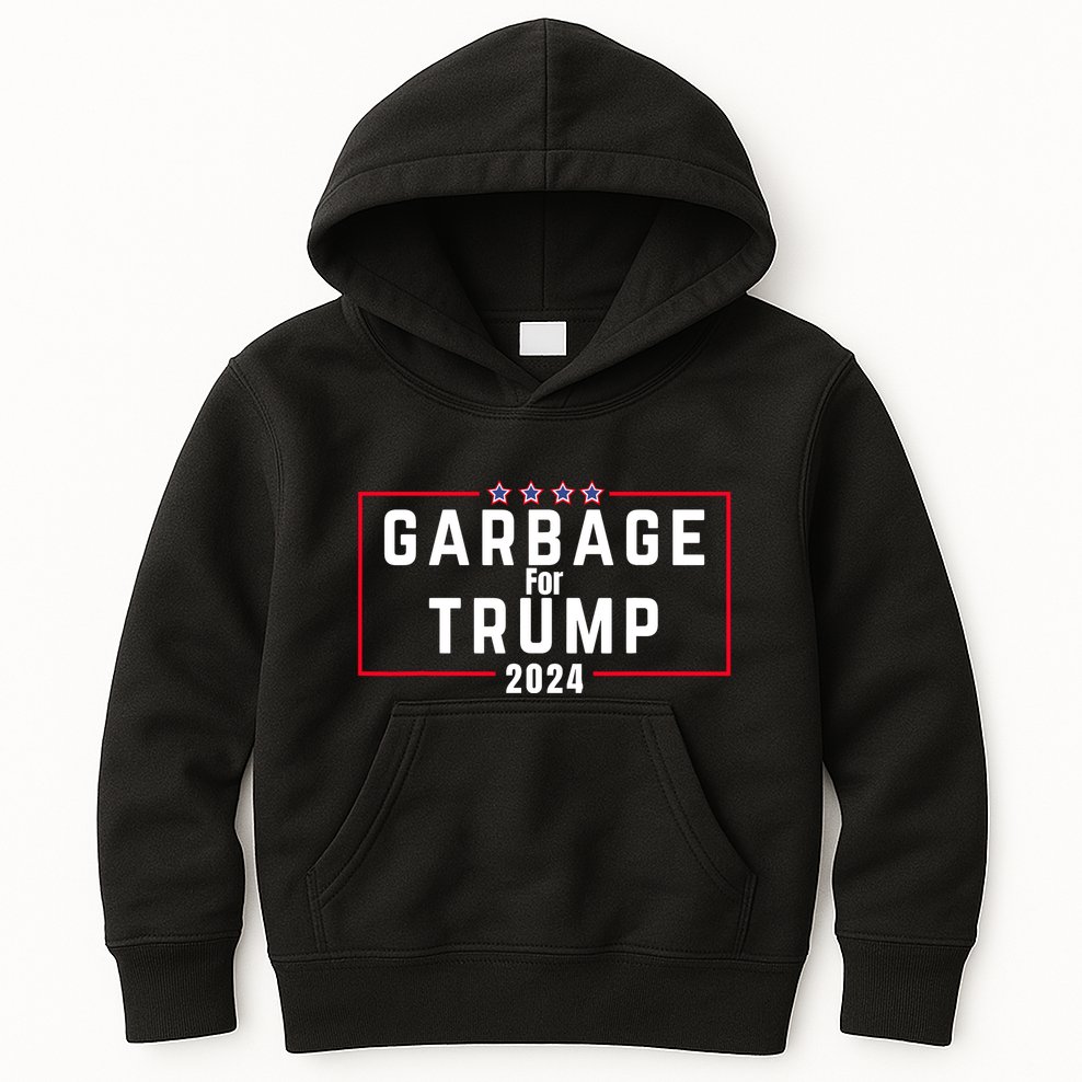 Proud Garbage Trump Garbage Supporter For Garbage Trump Kids Hoodie