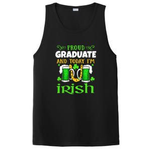 Proud Graduate Today I'm Irish Funny Beer St Patricks Day PosiCharge Competitor Tank