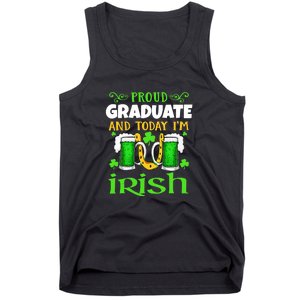 Proud Graduate Today I'm Irish Funny Beer St Patricks Day Tank Top