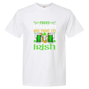 Proud Graduate Today I'm Irish Funny Beer St Patricks Day Garment-Dyed Heavyweight T-Shirt