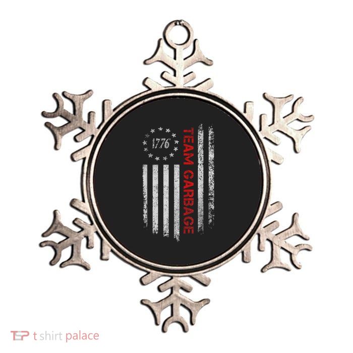 Proud Garbage Trump Supporter Garbage For Trump Supporter Metallic Star Ornament