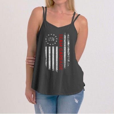 Proud Garbage Trump Supporter Garbage For Trump Supporter Women's Strappy Tank