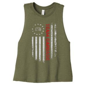 Proud Garbage Trump Supporter Garbage For Trump Supporter Women's Racerback Cropped Tank