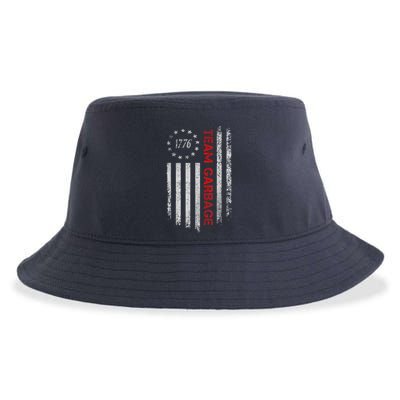 Proud Garbage Trump Supporter Garbage For Trump Supporter Sustainable Bucket Hat