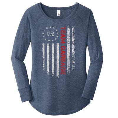 Proud Garbage Trump Supporter Garbage For Trump Supporter Women's Perfect Tri Tunic Long Sleeve Shirt