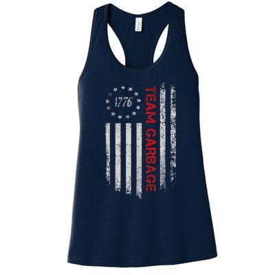 Proud Garbage Trump Supporter Garbage For Trump Supporter Women's Racerback Tank