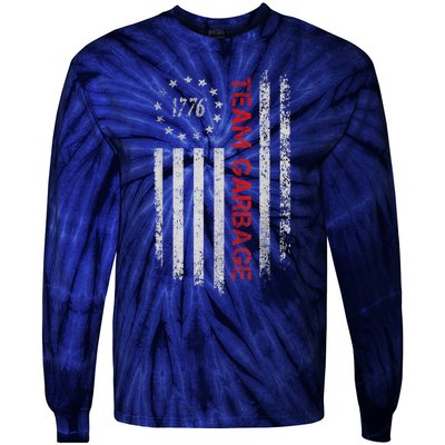 Proud Garbage Trump Supporter Garbage For Trump Supporter Tie-Dye Long Sleeve Shirt