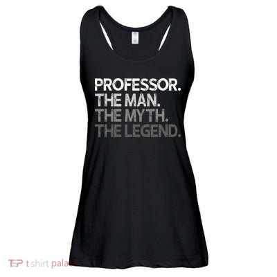 Professor Gift The Man Myth Legend Ladies Essential Flowy Tank
