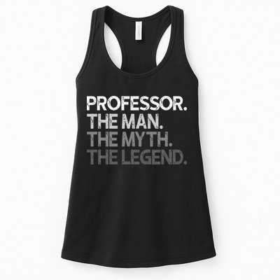 Professor Gift The Man Myth Legend Womens Tank Top