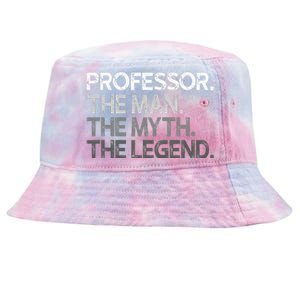 Professor Gift The Man Myth Legend Tie-Dyed Bucket Hat