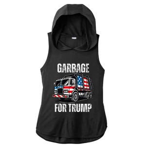 Proud Garbage Trump Supporter Garbage For Trump Supporter Ladies PosiCharge Tri-Blend Wicking Draft Hoodie Tank