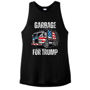 Proud Garbage Trump Supporter Garbage For Trump Supporter Ladies PosiCharge Tri-Blend Wicking Tank