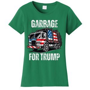 Proud Garbage Trump Supporter Garbage For Trump Supporter Women's T-Shirt