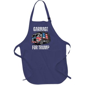 Proud Garbage Trump Supporter Garbage For Trump Supporter Full-Length Apron With Pockets