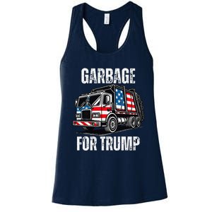 Proud Garbage Trump Supporter Garbage For Trump Supporter Women's Racerback Tank