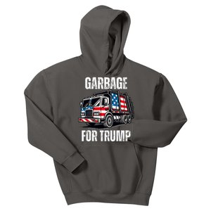 Proud Garbage Trump Supporter Garbage For Trump Supporter Kids Hoodie